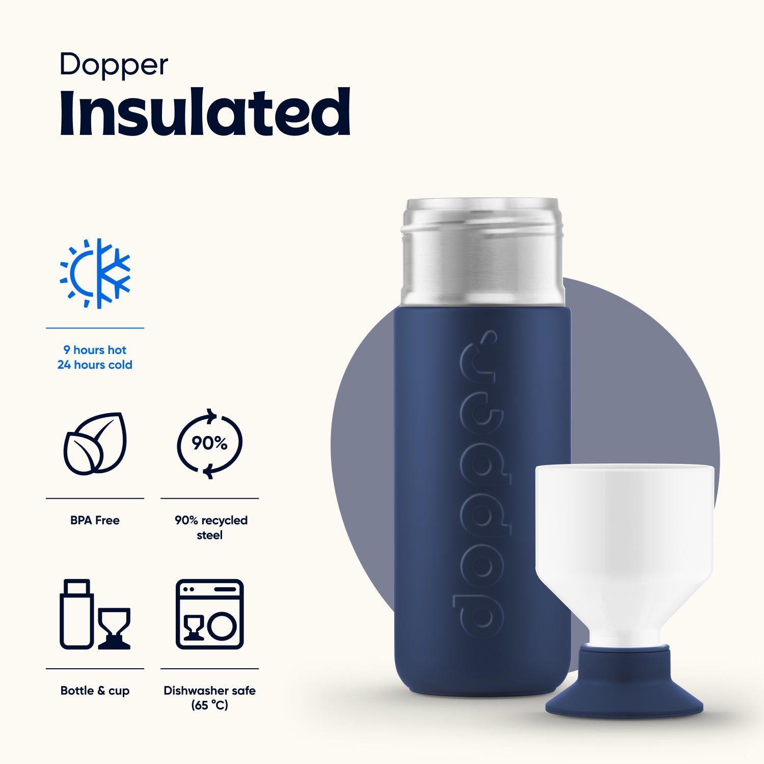 Dopper Insulated (580 ml) - Breaker Blue