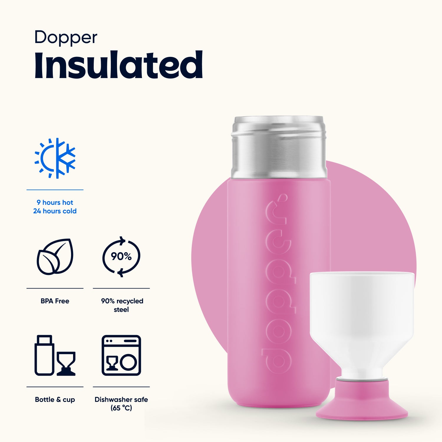 Dopper Insulated (350 ml) - Pelican Pink