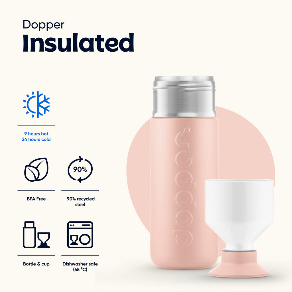 Dopper Insulated (580 ml) - Pebble Peach