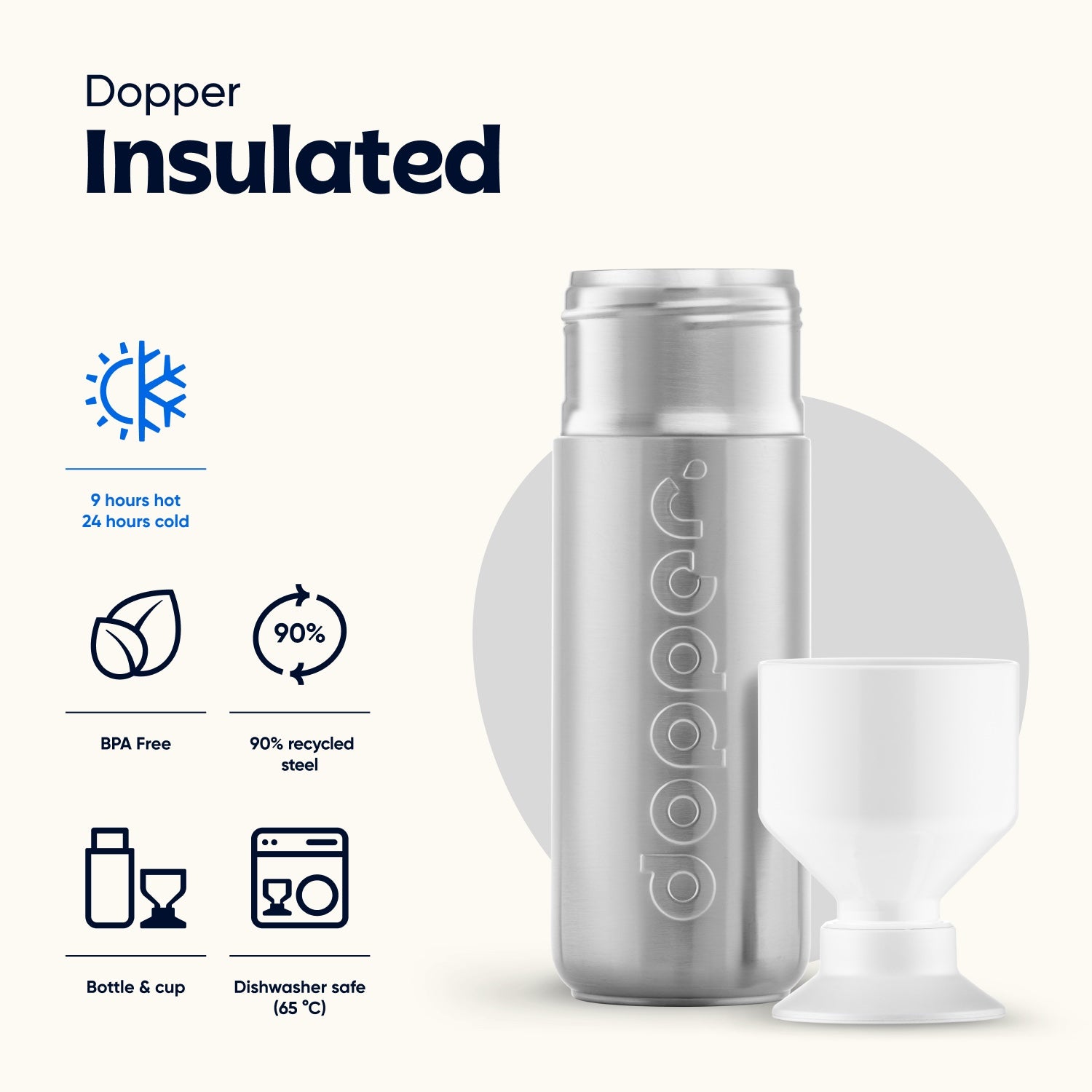 Dopper Insulated (580 ml) - Silver